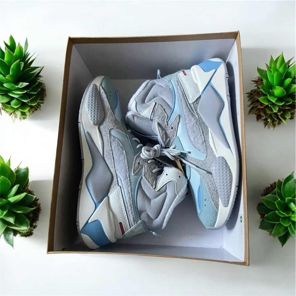 Size 9- PUMA RS-X WTR MID WTR BLUE Suede